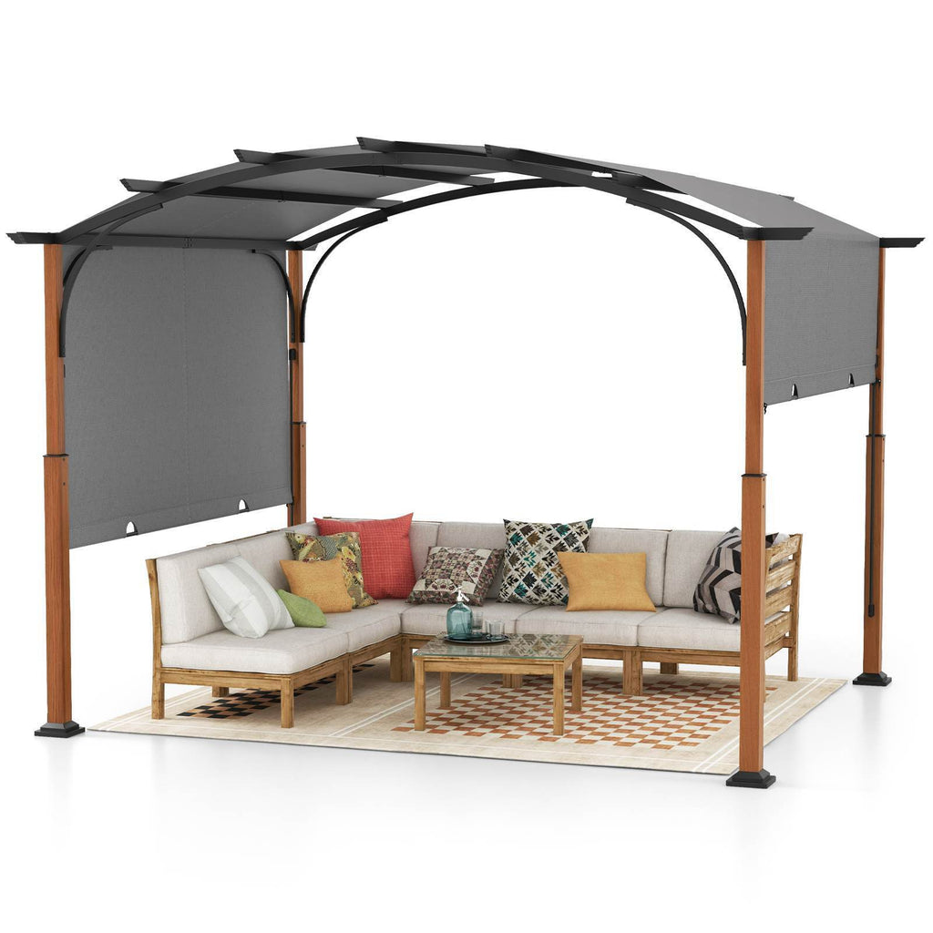 Criolla Metal Pergola with Retractable Canopy 3m x 3.6m