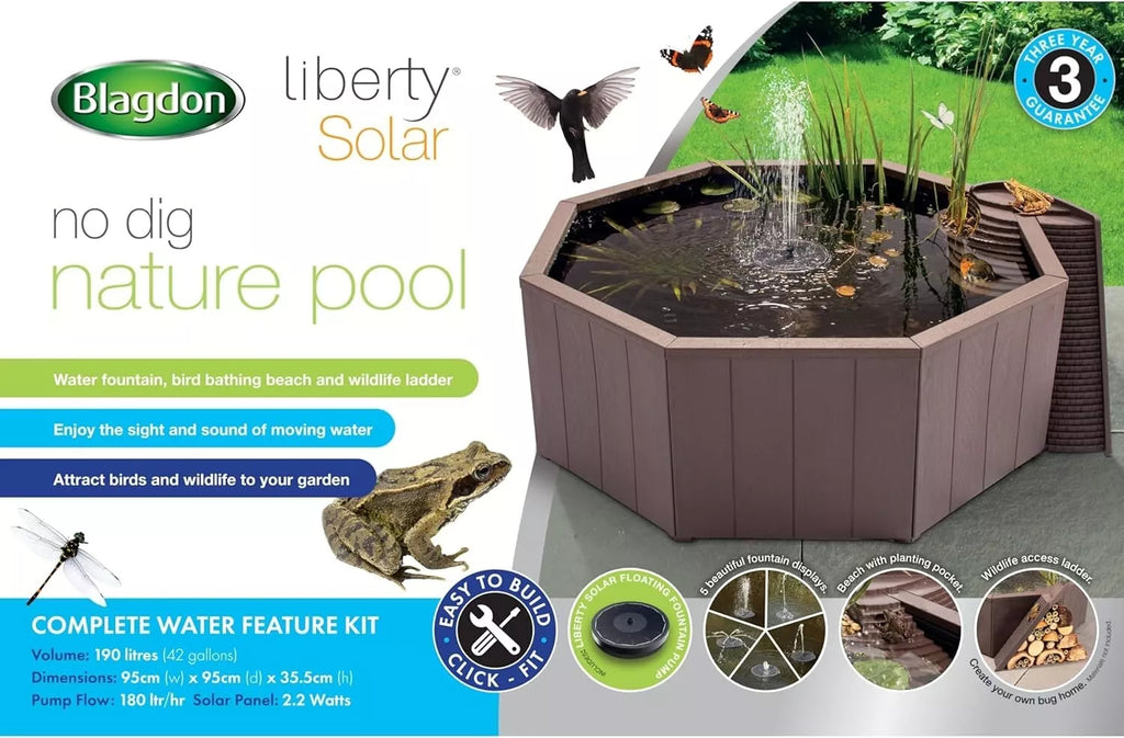 Fortunato Nature Pool, Raised Pond for Garden or Patio
