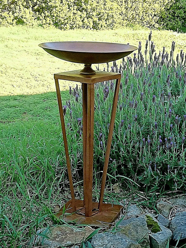Ancona Metal Bird Feeder/Bird Bath. 80cm