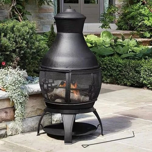 Galatsi Cast Iron Chiminea. 135cm