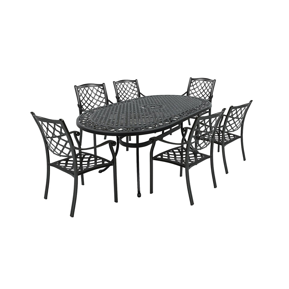 Avalon Oval Dining Set - 7 pcs