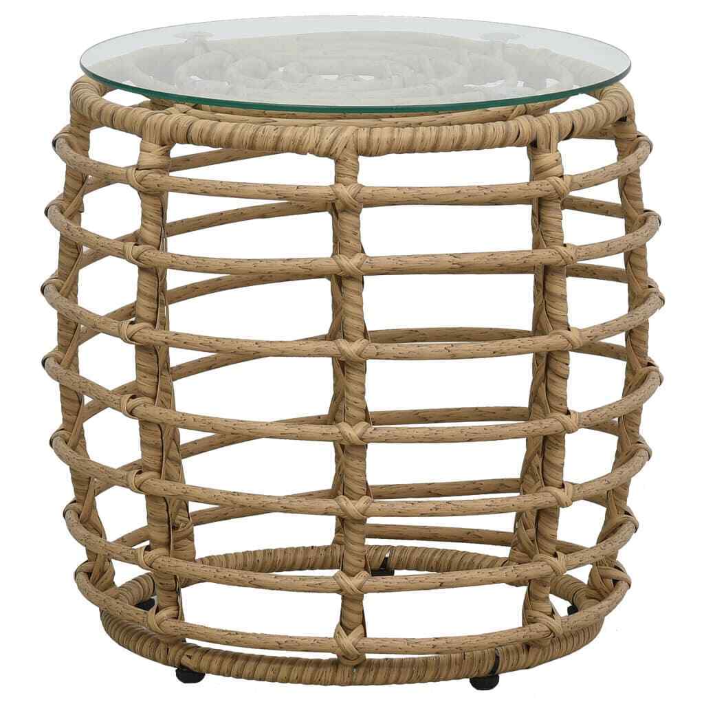 Aurora 3 Piece Bistro Set in Poly Rattan