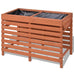 Sevilla Solid Fir Wood Planter 100x50x71 cm