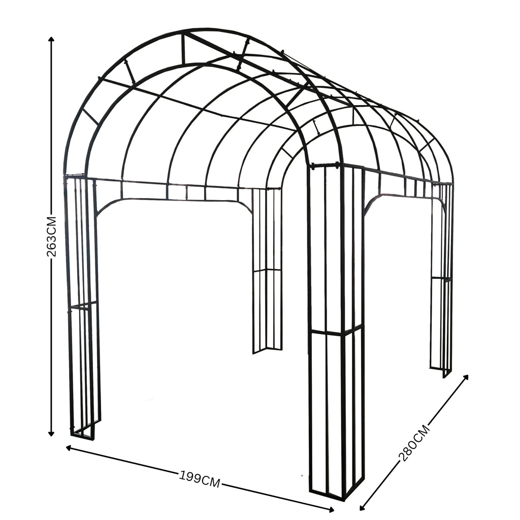 Savannah Antique Rust Arch/Long Walkway