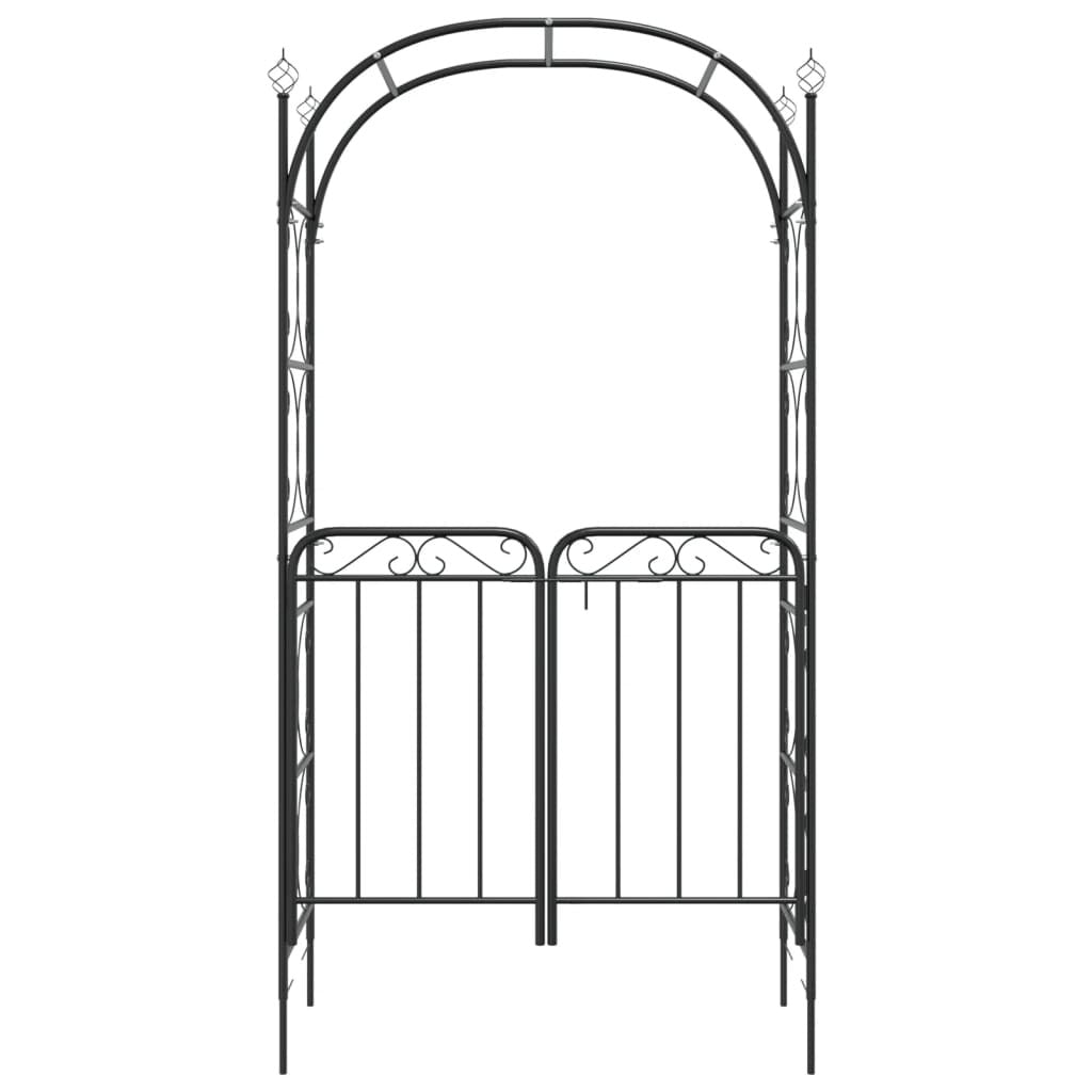 Emanuelle Black Garden Arch w/Gate