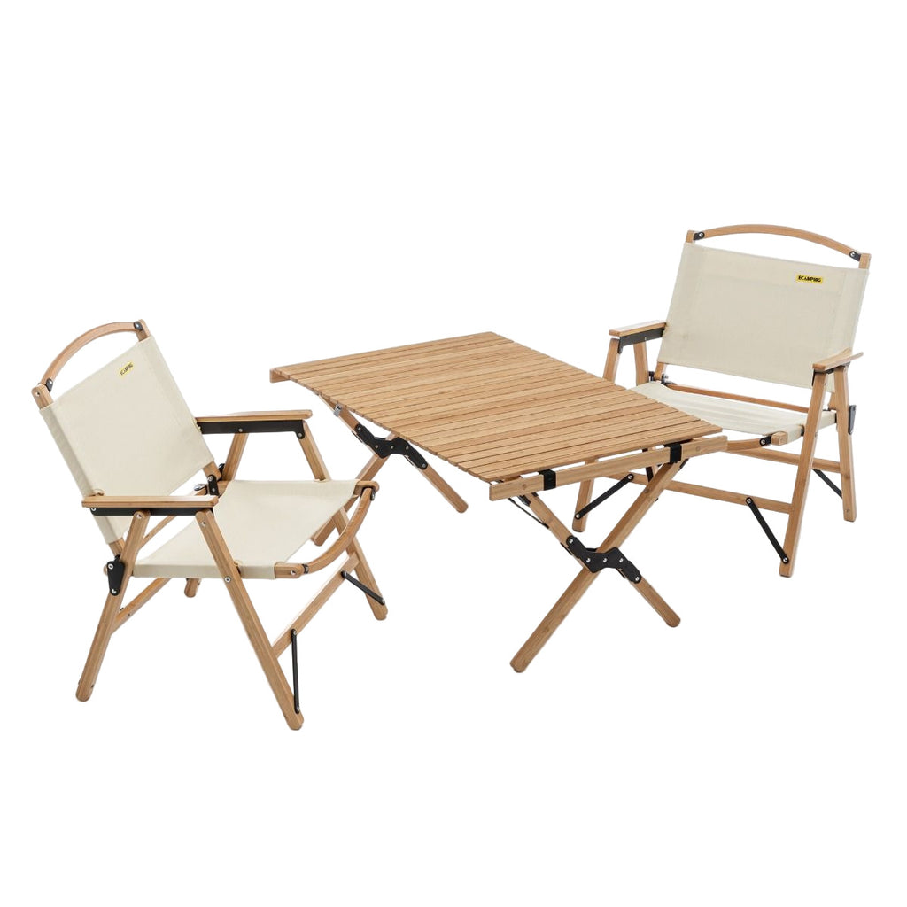 Tuscan Poppy Bamboo Table & 2 Chairs