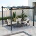 Bergamo Pergola with Retractable Canopy Cover