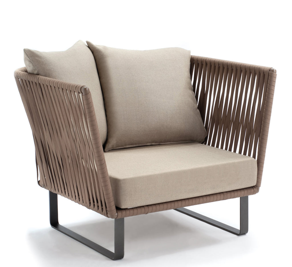 Pair of Soraya Large Outdoor Patio Lounge Armchairs