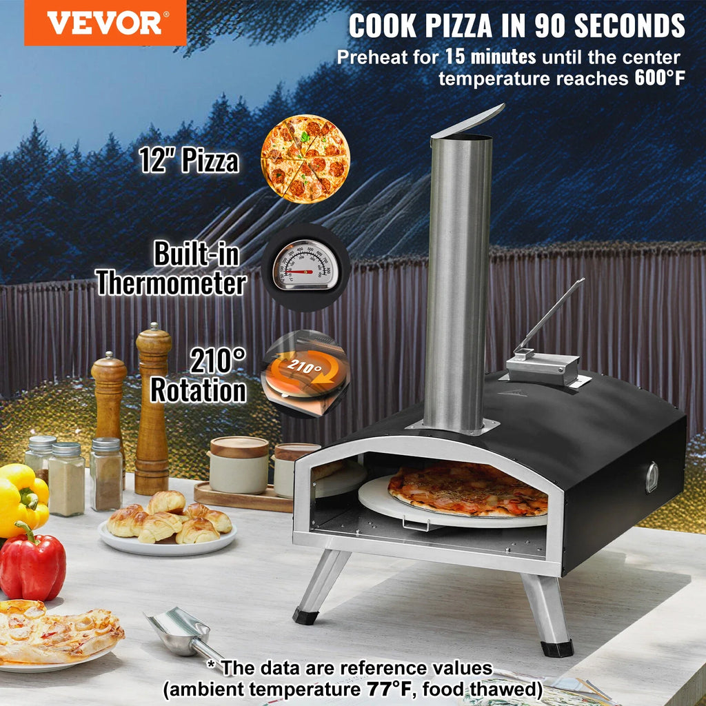 Francino 12" Outdoor Portable Pizza Oven - All Fuels