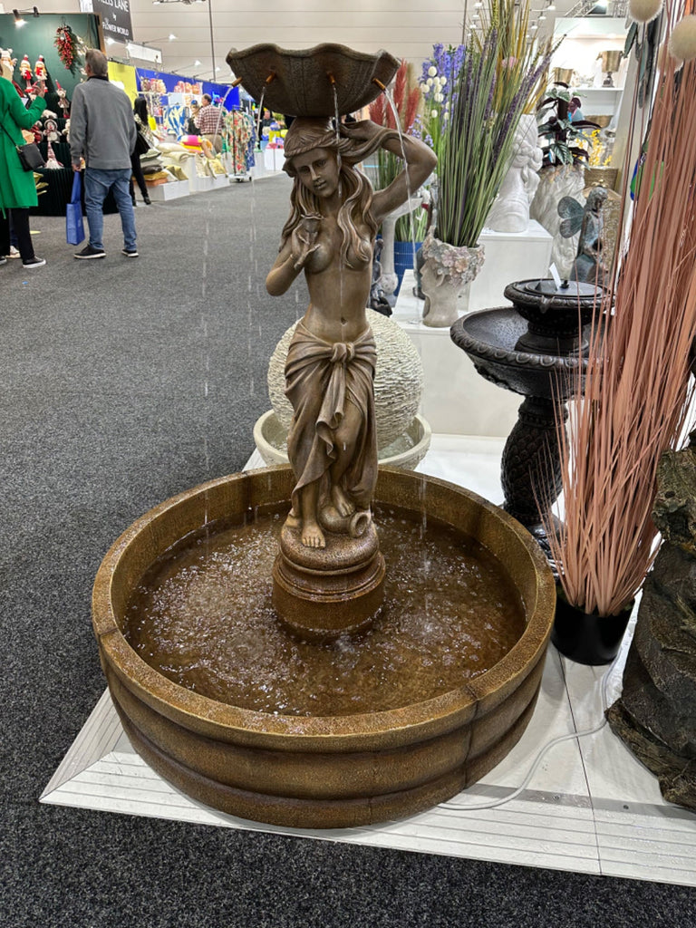 Aphrodite Princess With Pond & Rain Pouring Fountain