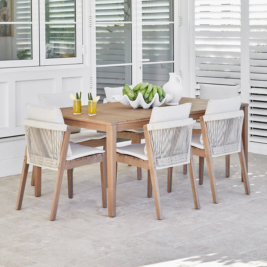 Nava 6 Seater Outdoor Dining Table & Chair Set