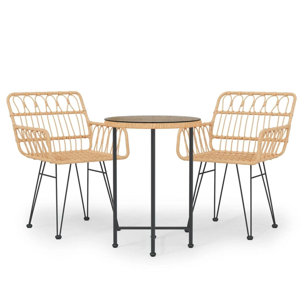 Fina Garden Rattan Dining Set - 3pcs, 5pcs