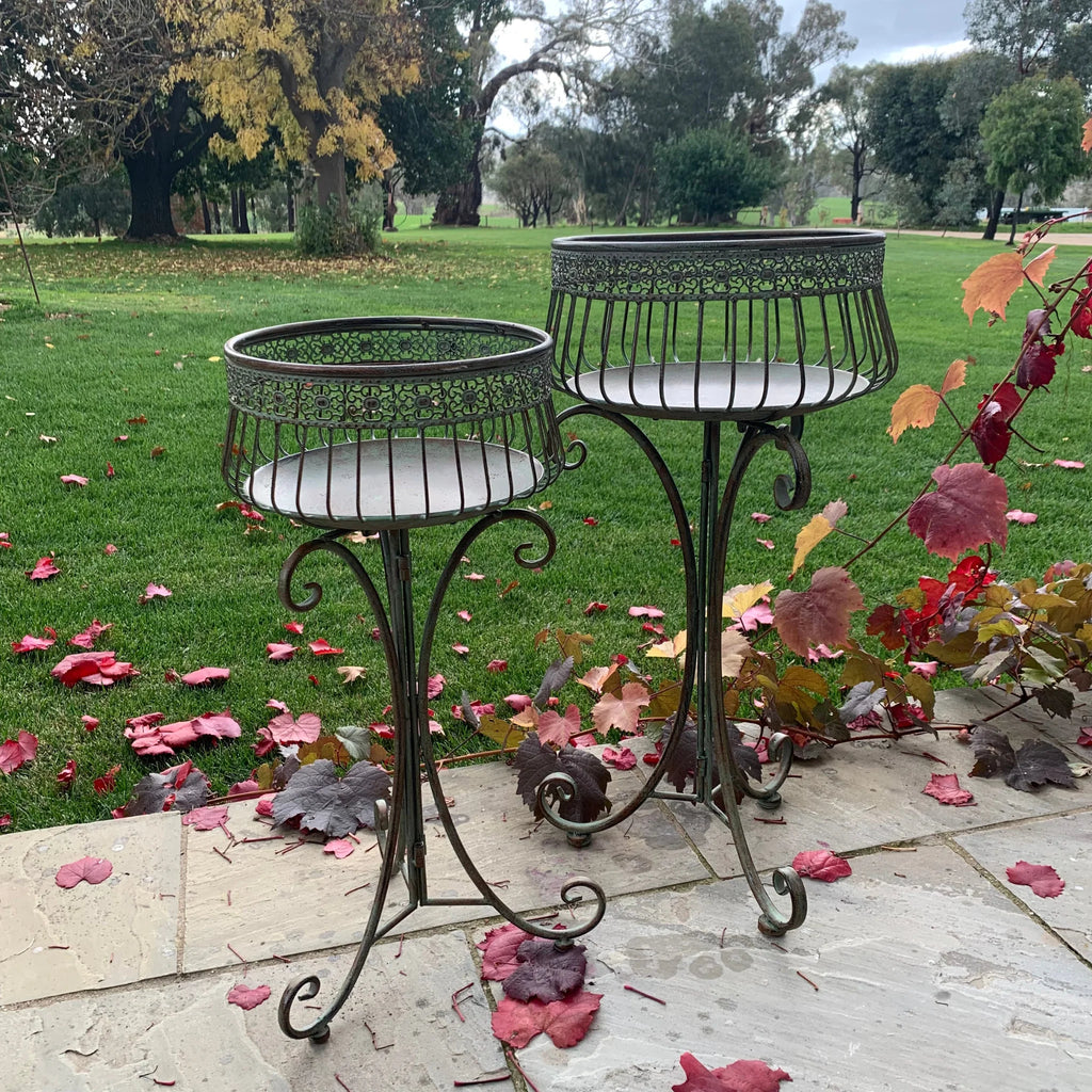 Pedoroza Antique Green 2 pc Planter Set