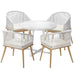 Tesoro 5pc Outdoor Dining Setting Table and Chairs