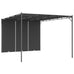 Avezzano Garden Gazebo/Patio Sunshade with Side Curtain 4x3x2.25m