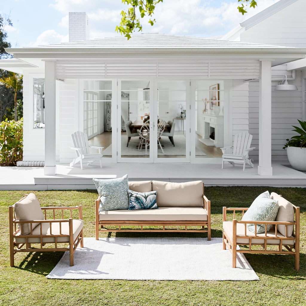 4 Seater Costa Rica Acacia Wood Outdoor Lounge Set