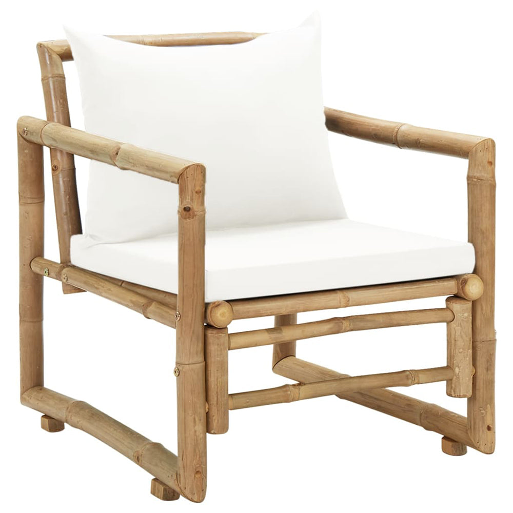 Lucca 2 pc Bamboo Chair Set w/Cushions