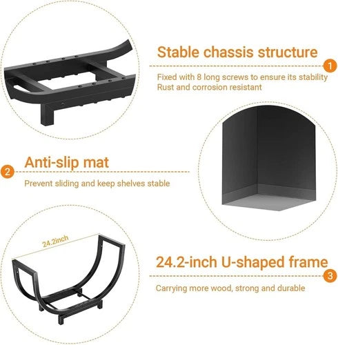 Porto Firewood Rack