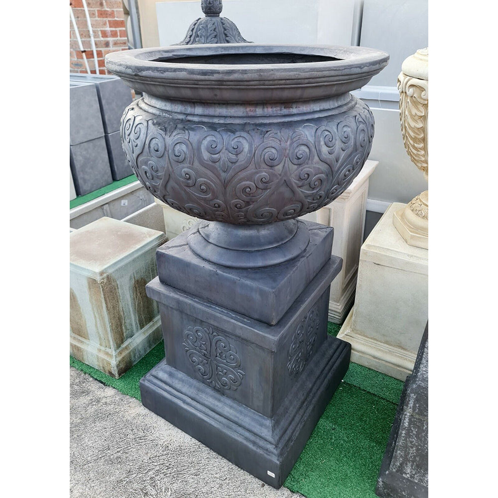 Lorenzo Renaissance Urn on Pedestal