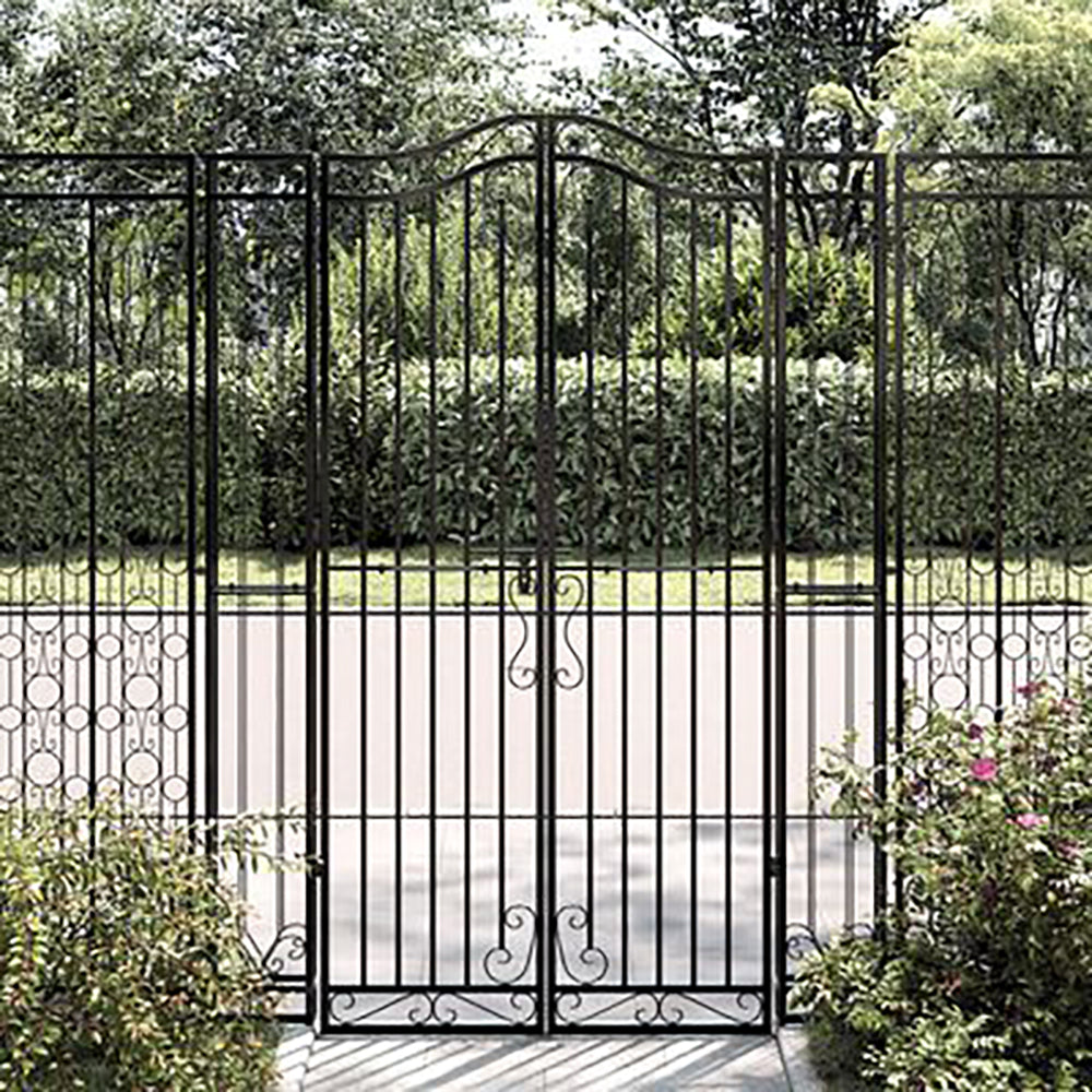 Rinji Elegant Ornamental Wrought Iron Garden Gate - 5 Sizes