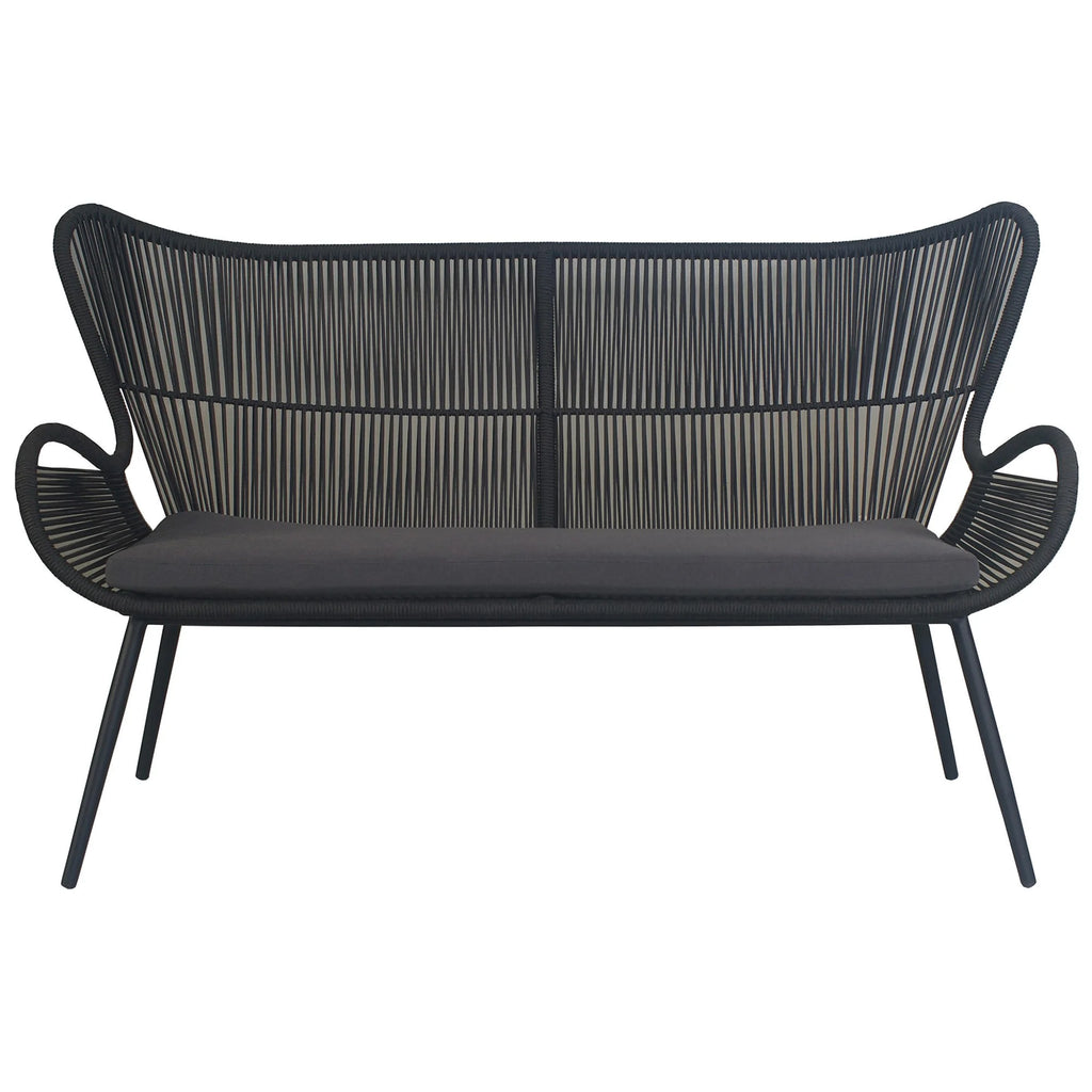 Alessia 4 Piece Woven Rope Outdoo Lounge Set