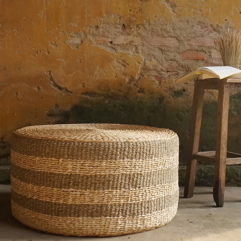 Ottoman and/or Coffee Table Water Hyacinth (4 Styles)