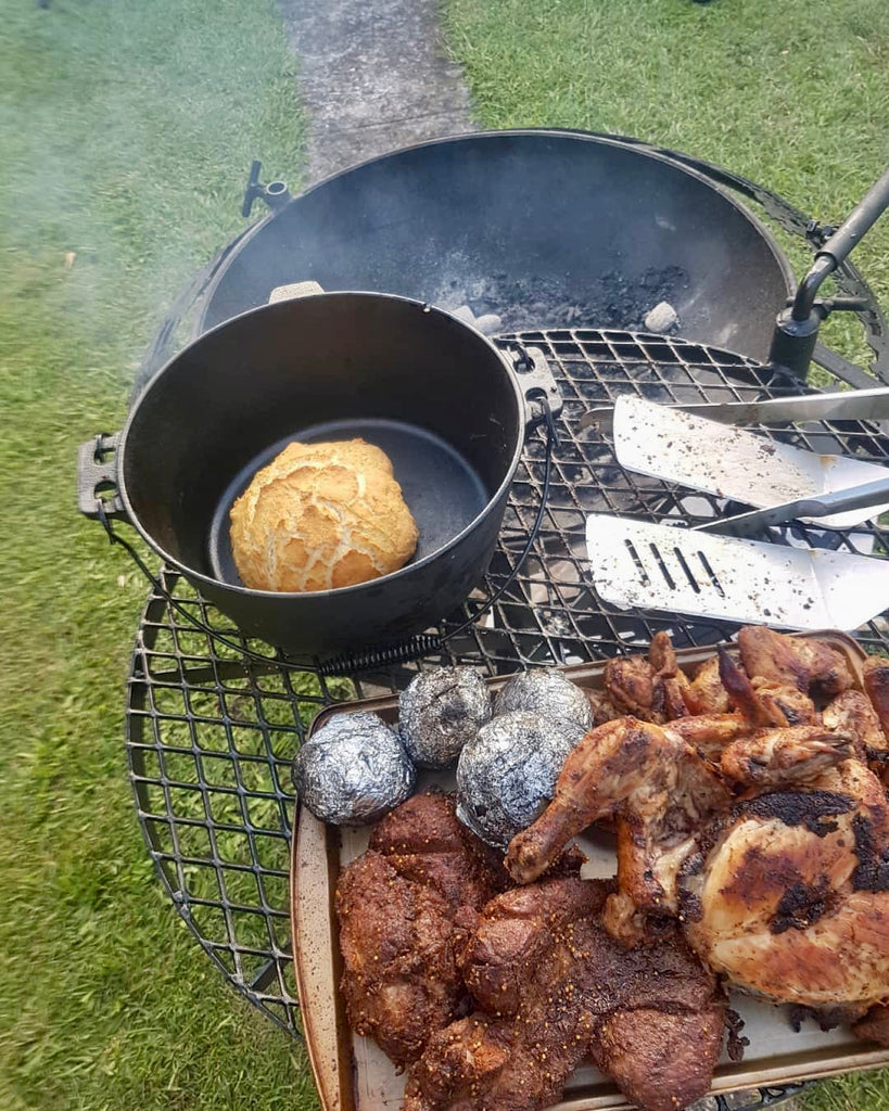 Sunset BBQ Firepit Charcoal & Spit - 100 & 120cms