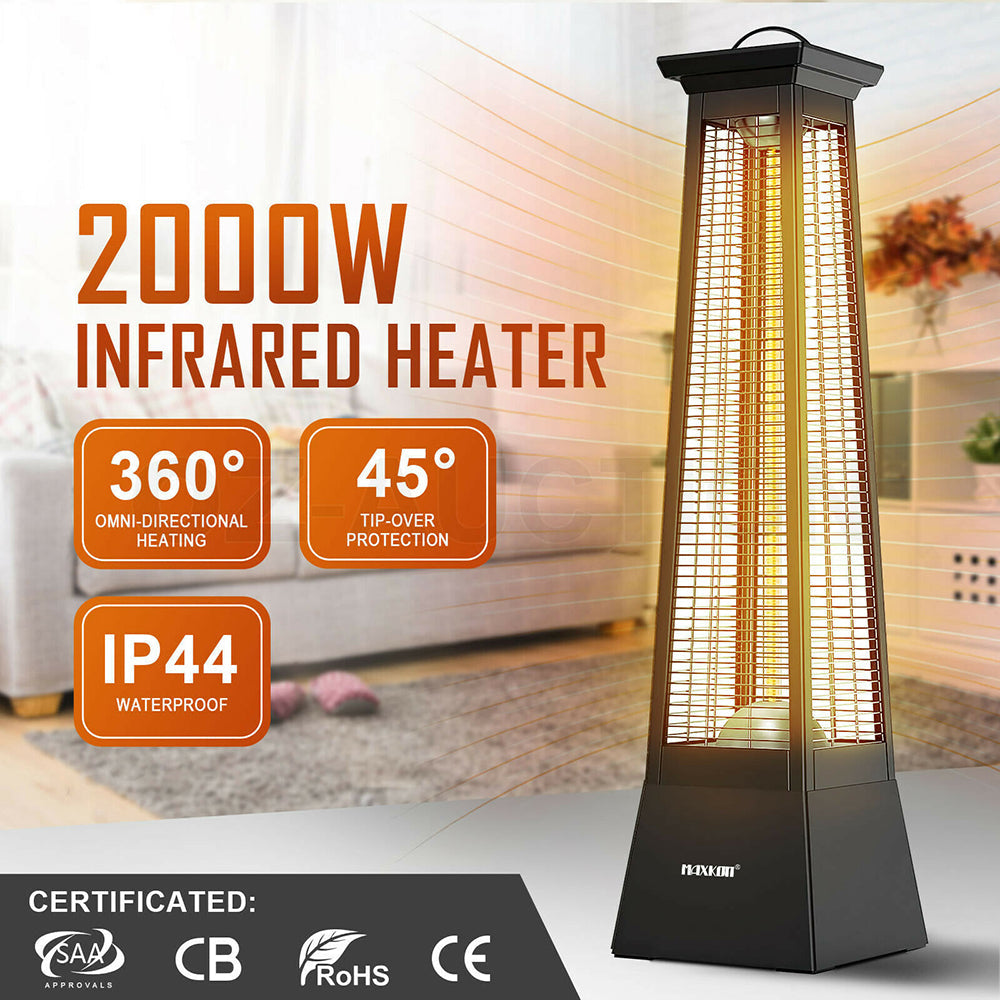 2000W Infrared All Surround Tower Heater - Indoor/Outdoor