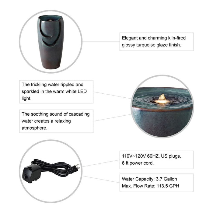 Primavera Modern Ceramic Fountain