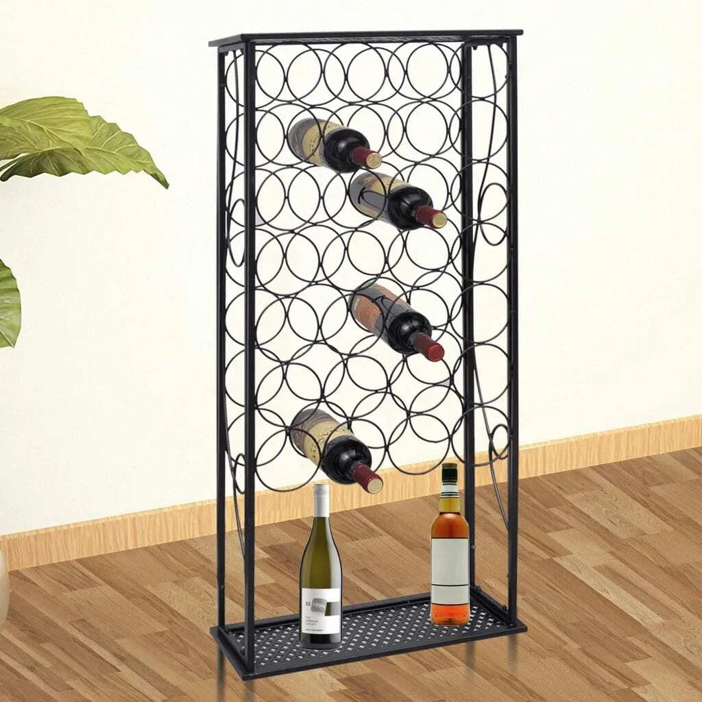 Varya 45 Bottles Metal Wine Rack with Lockable Door