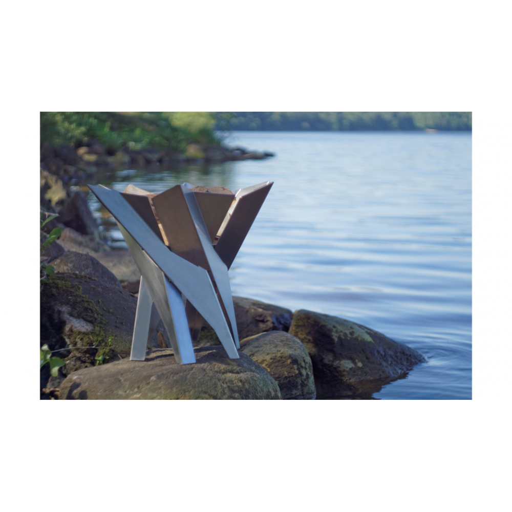 Xiti Stainless Steel Lotus Brazier – Large