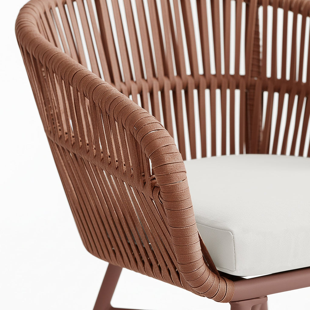 Brienz Rope Outdoor Dining Chairs. Set of 4. 4 Colours