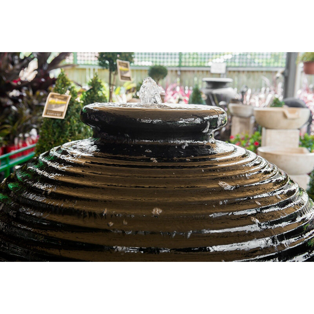 Marzio Urn Fountain 137cm High - Charcoal Black or Sandstone