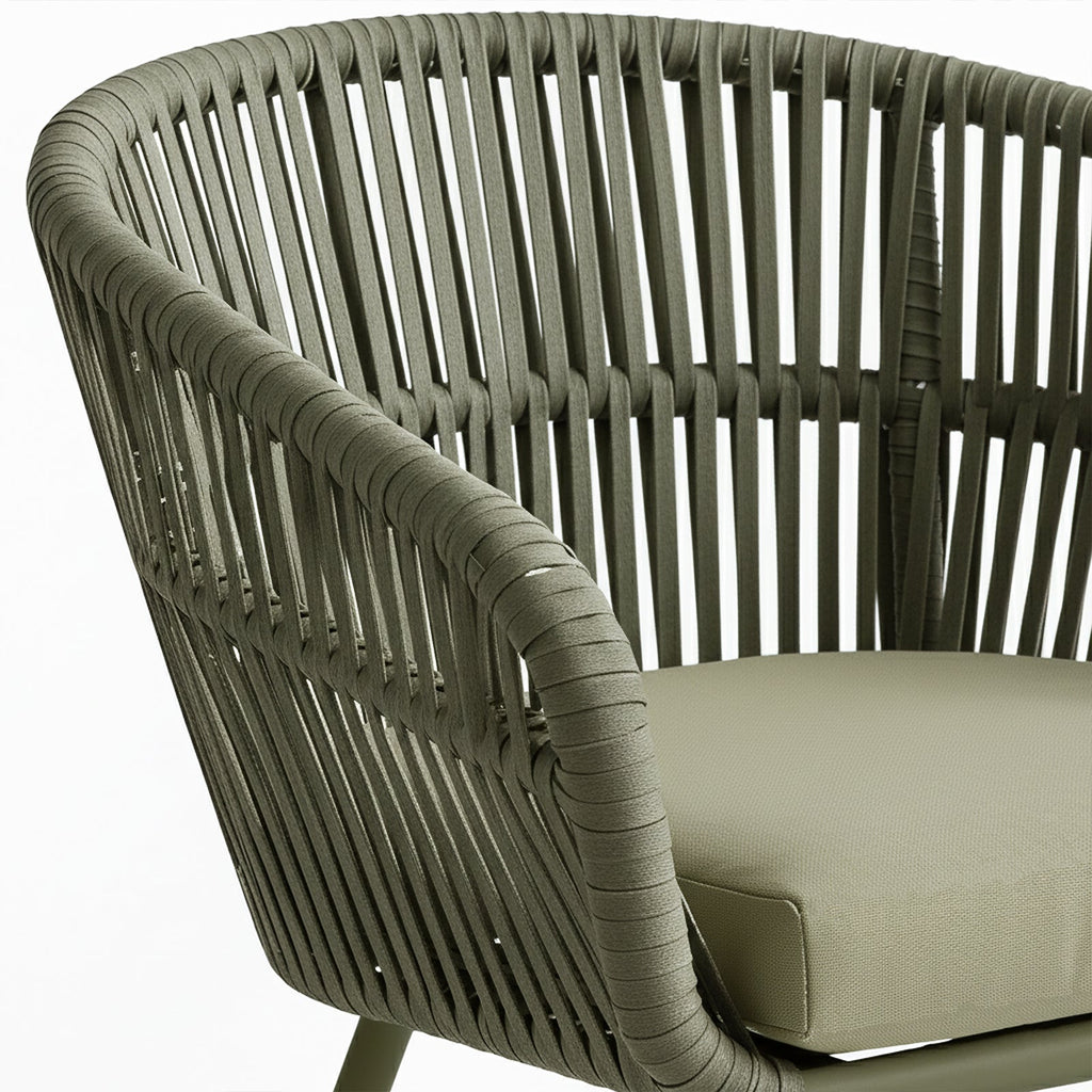 Brienz Rope Outdoor Dining Chairs. Set of 4. 4 Colours