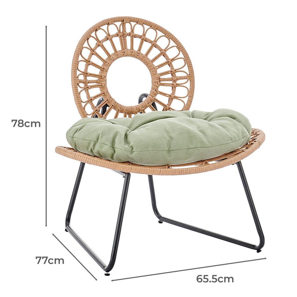 Tulama 3pc Balcony/Bistro Set