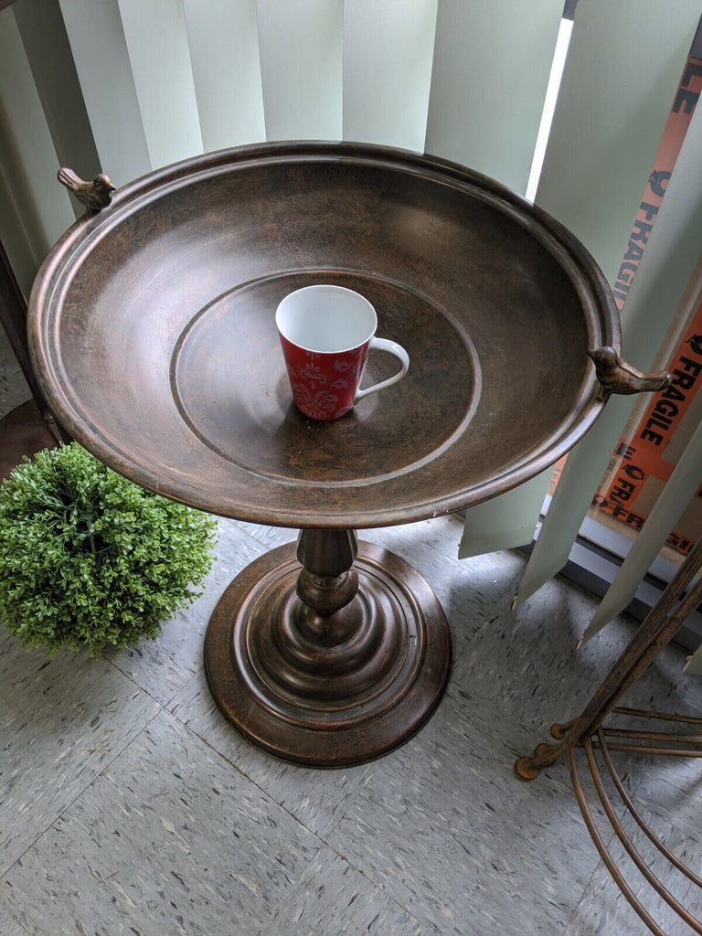 Valery Antique Metal Bird Bath - 73cm High