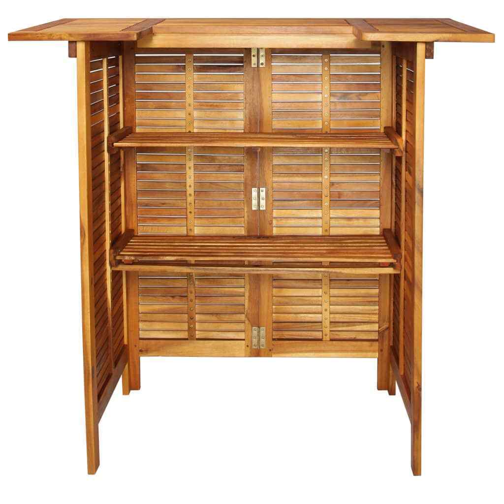 Iona Acacia Wood Bar Table 110x50x105 cm