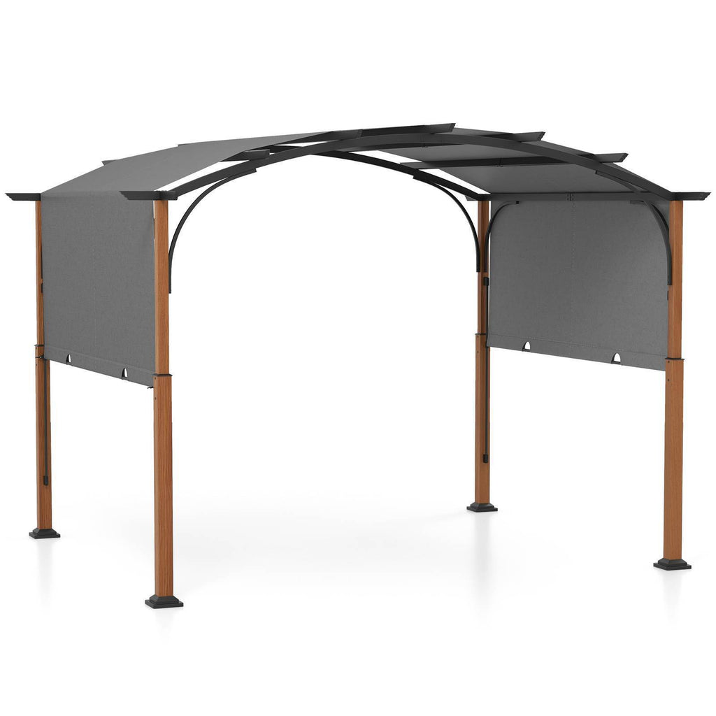 Criolla Metal Pergola with Retractable Canopy 3m x 3.6m