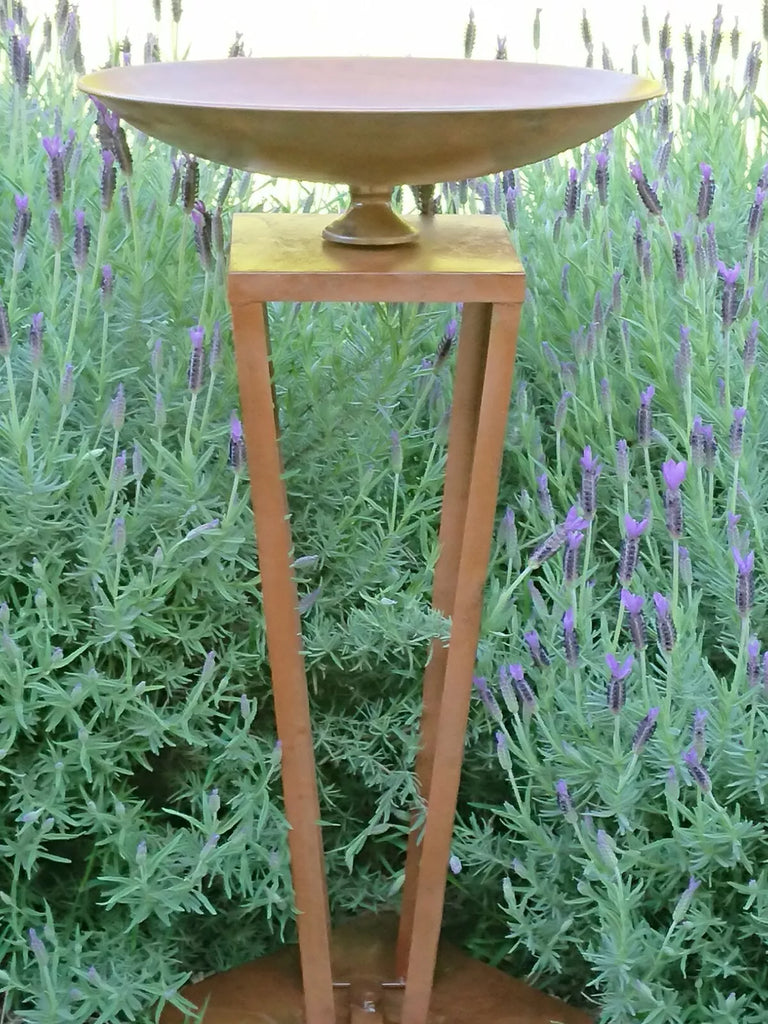 Ancona Metal Bird Feeder/Bird Bath. 80cm