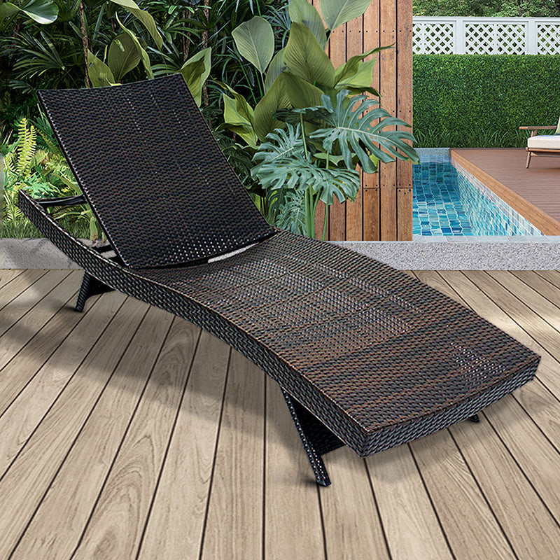 Palermo Woven Rattan Sun Lounge