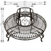 Adelfia Full Tree Surround with Bench - Heavy Gauge Iron