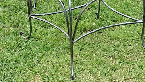 Zanova 3pc Wrought Iron Patio Garden Set