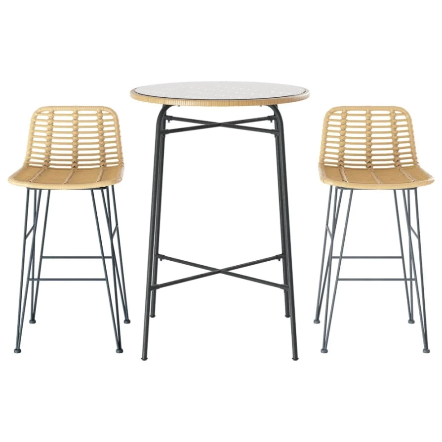 Nathalie 3pc Patio Bistro Bar Set