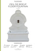 Chambertin Classic Floor Fountain. 2 Cols