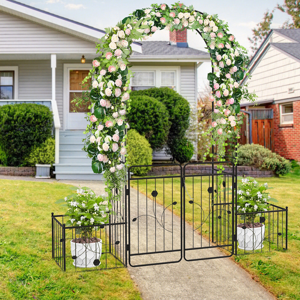 Rochelle 2.2m Garden Arbour/Arch w/Lockable Gate