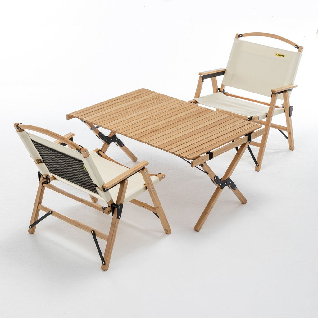 Tuscan Poppy Bamboo Table & 2 Chairs