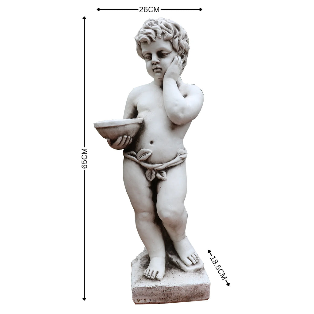 Uriel Garden Cherub with Bowl