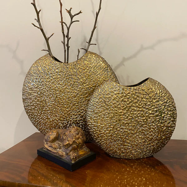 Sapphira Golden Vase - 2 Sizes