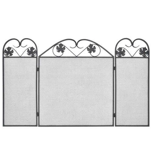 Jodoigne 3-Panel Foldable Fireplace Mesh Screen. 61cm Height