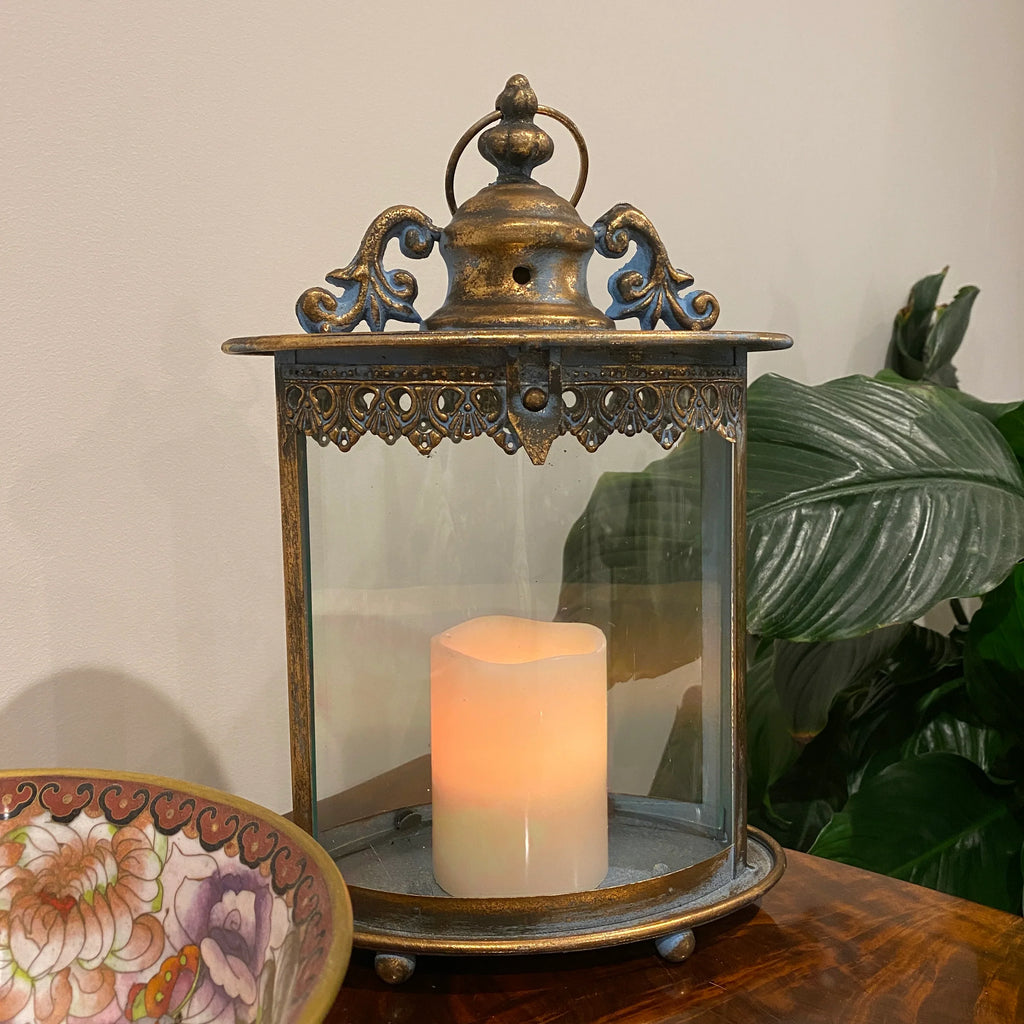 Morea Candle Lantern with Glass
